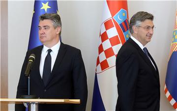 Milanović i Plenković održali tiskovnu konferenciju