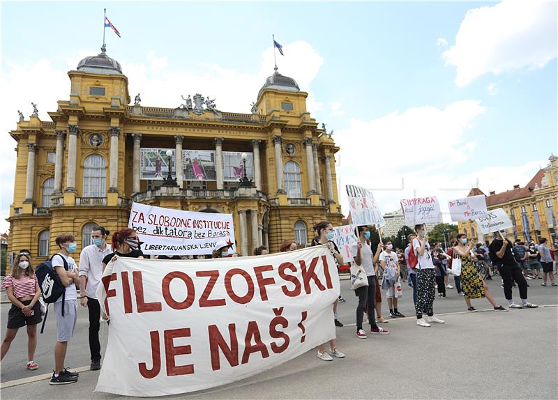 Sindikat: Pozivanje na autonomiju Sveučilišta pokriće za Borasovu samovolju