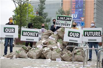 BELGIUM EU RECOVERY MONEY PROTEST