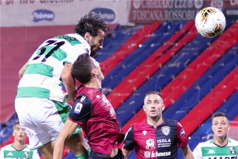 Italija: Cagliari - Sassuolo 1-1, asistencija Roga