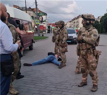 UKRAINE CRIME BUS HIJACKING HOSTAGES LUTSK