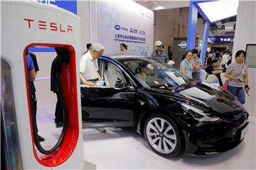 (FILE) CHINA ECONOMY TESLA