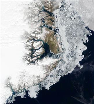 SPACE GREENLAND ARCTIC SEA ICE