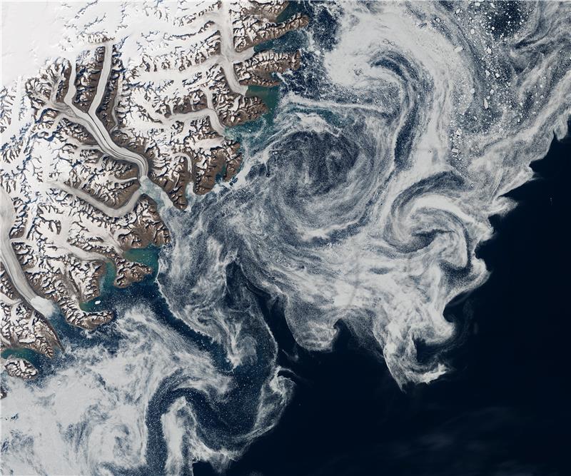 SPACE GREENLAND ARCTIC SEA ICE