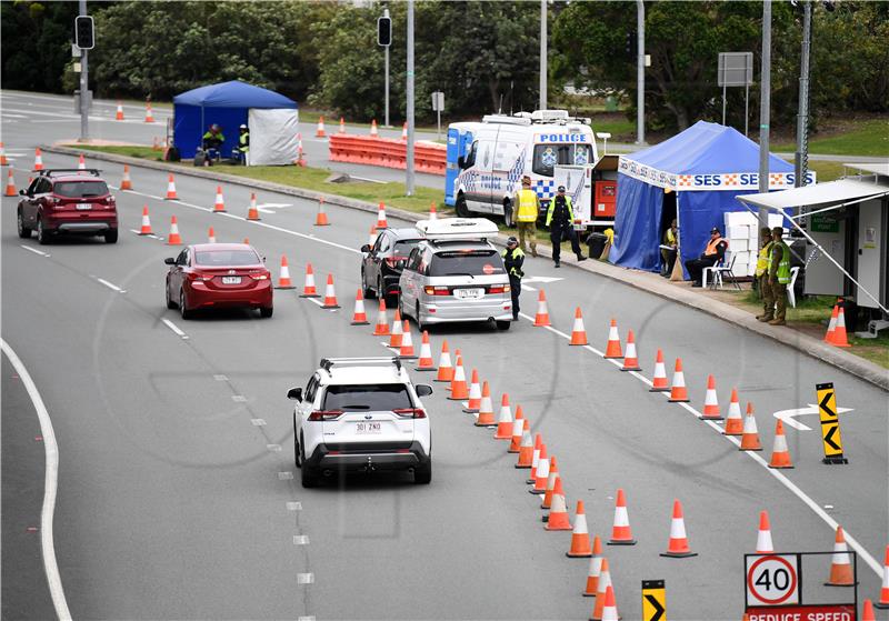 AUSTRALIA PANDEMIC CORONAVIRUS BORDER CHECKPOINTS