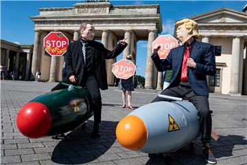 Demonstration against nuclear weapons in Berlin