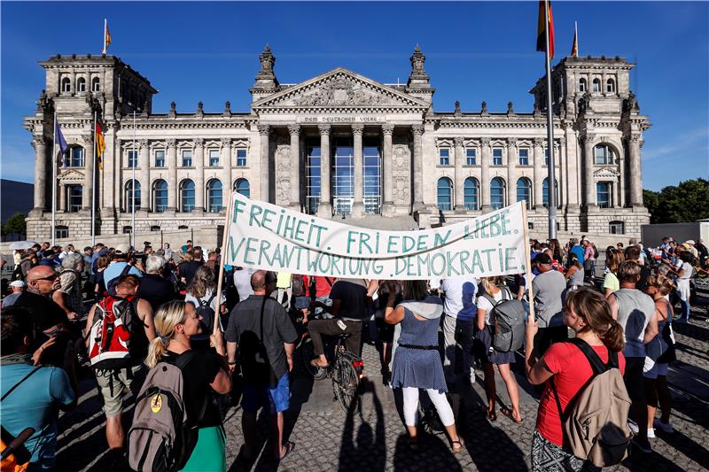 GERMANY PROTEST PANDEMIC CORONAVIRUS COVID19