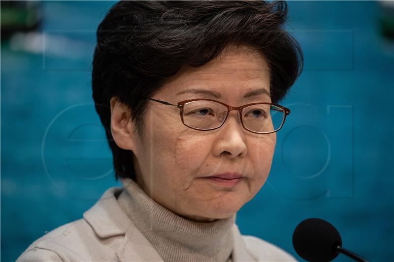 (FILE) CHINA HONG KONG CARRIE LAM USA SANCTIONS