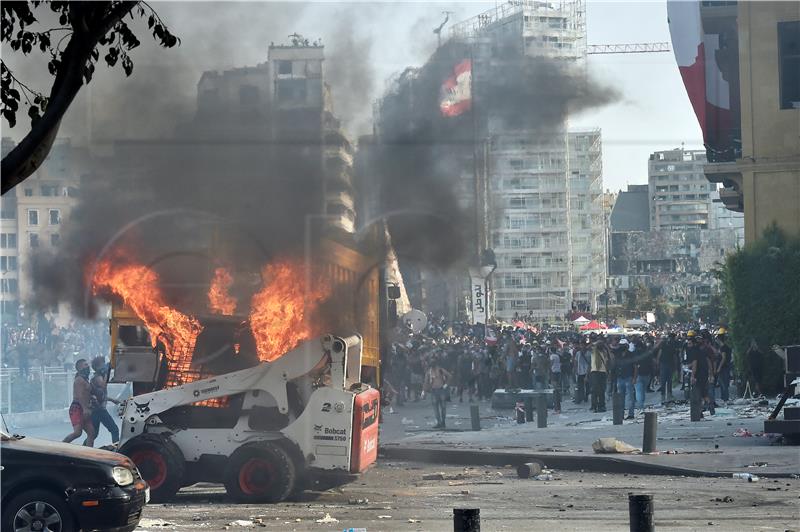 LEBANON PROTEST EXPLOSION AFTERMATH