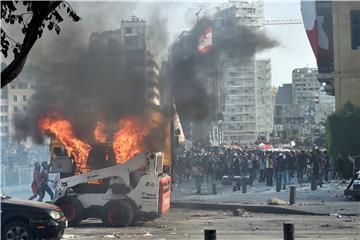 LEBANON PROTEST EXPLOSION AFTERMATH