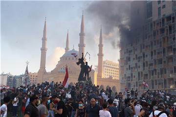 LEBANON PROTEST BEIRUT EXPLOSION AFTERMATH