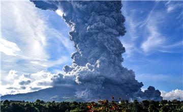 (FILE) INDONESIA SINABUNG MOUNT ERUPTION