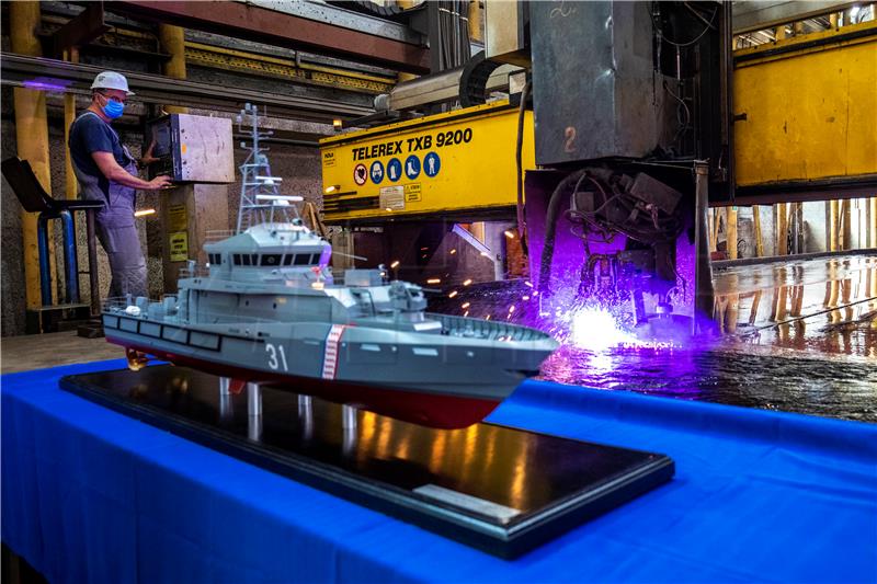 Work on four patrol boats for Croatian Navy continues at Brodosplit dock