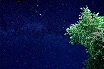 NORTH MACEDONIA ASTRONOMY NATURE PERSEID METEOR SHOWER