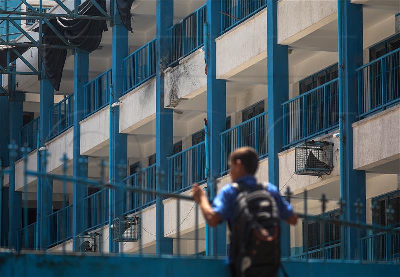 MIDEAST ISRAEL PALESTINIAN UNRWA SCHOOL HIT BY ISRAELI DRONE