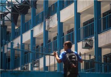 MIDEAST ISRAEL PALESTINIAN UNRWA SCHOOL HIT BY ISRAELI DRONE