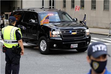 USA NEW YORK TRUMP VISITS BROTHER HOSPITAL