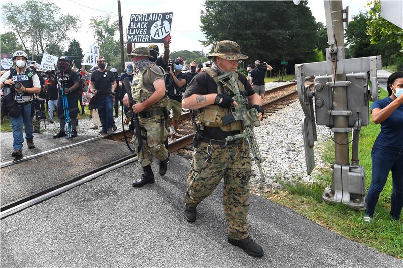 USA STONE MOUNTAIN WHITE MILITIA RALLY