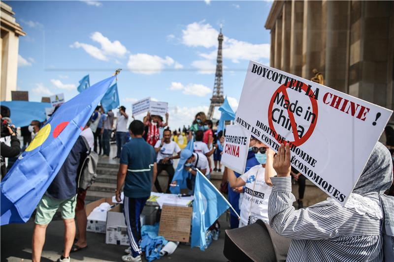 FRANCE PARIS CHINA UIGHURS FALUN GONG