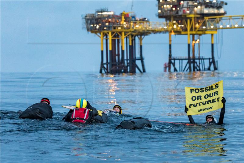 DENMARK NORTH SEA GREENPEACE PROTEST