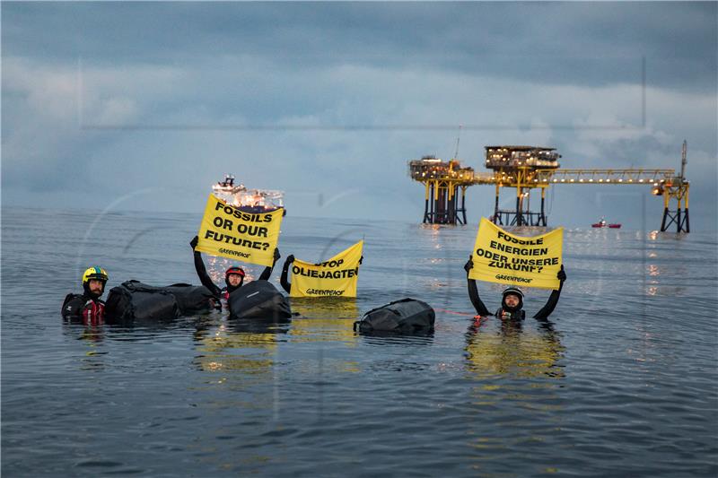 DENMARK NORTH SEA GREENPEACE PROTEST