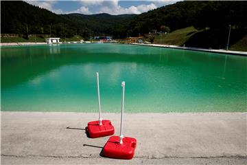 KOSOVO CORONAVIRUS PANDEMIC SWIMMING POOL