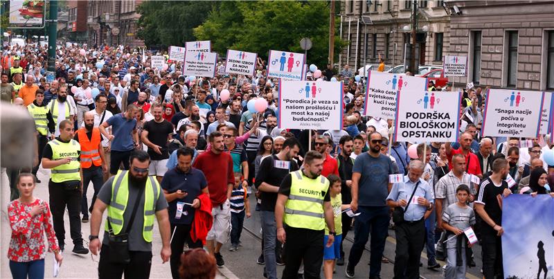 A dozen LGBTI activists rally in Sarajevo ahead of Sunday's virtual parade