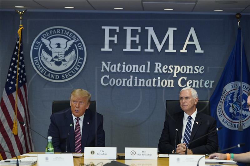 USA GOVERNMENT TRUMP PENCE FEMA HURRICANE LAURA