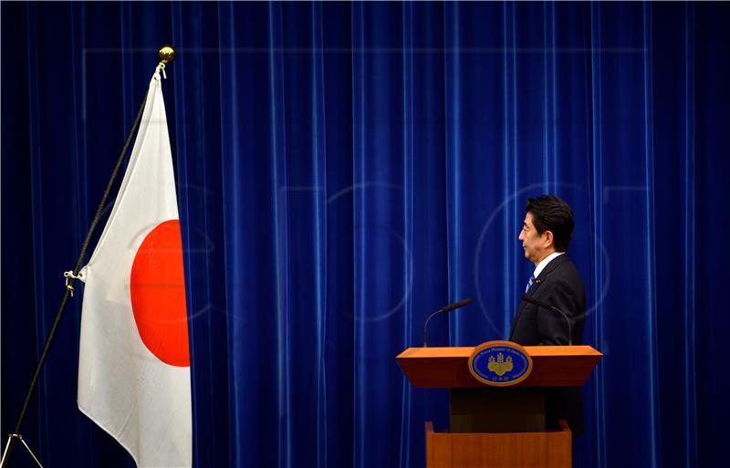 (FILE) JAPAN GOVERNMENT ABE RESIGNATION