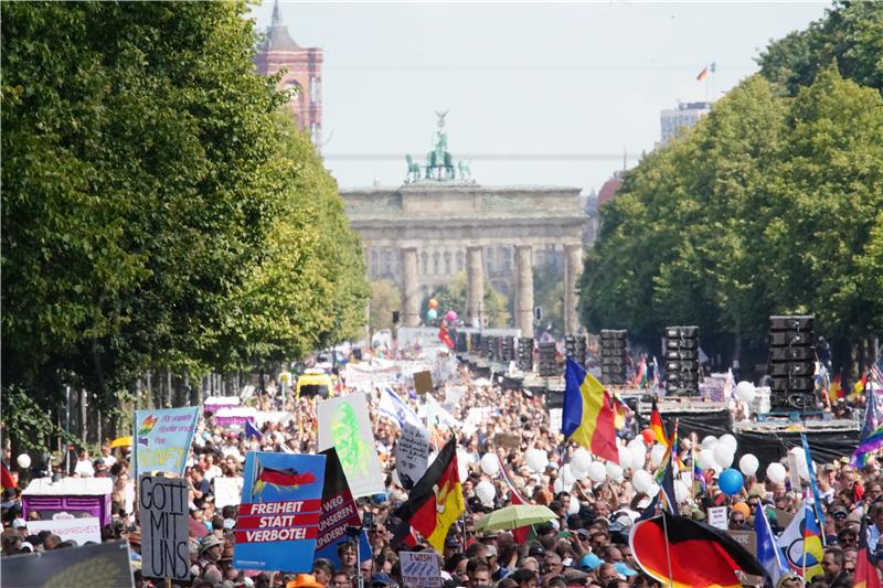 GERMANY PROTEST PANDEMIC CORONAVIRUS COVID19