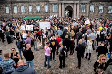 DENMARK PANDEMIC CORONAVIRUS COVID19 RESTRICTIONS PROTEST