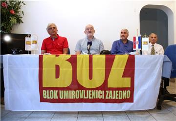 Tiskovna konferencija Bloka umirovljenici zajedno