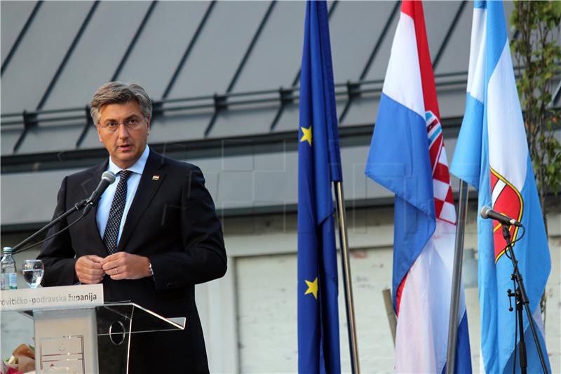 Plenković na svečanoj sjednici Županijske skupštine u Suhopolju