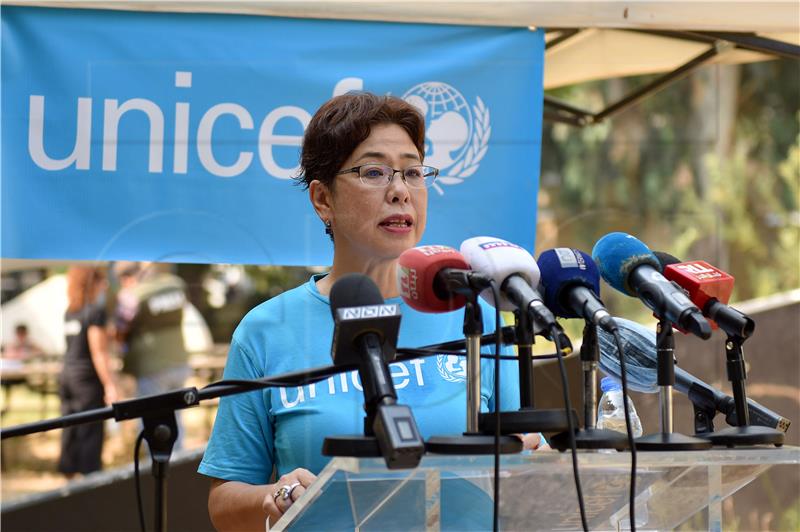 LEBANON YUKIE MOKUO UNICEF REPRESENTATIVE TO LEBANON