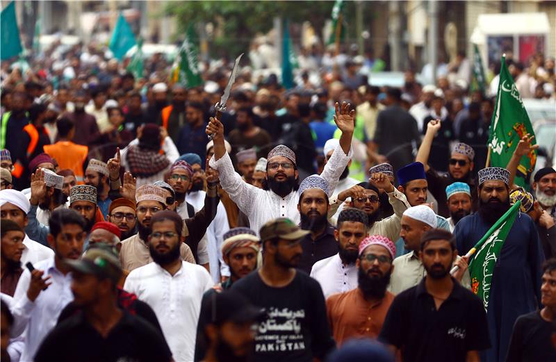 PAKISTAN PROPHET DRAWING PROTEST