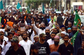 PAKISTAN PROPHET DRAWING PROTEST