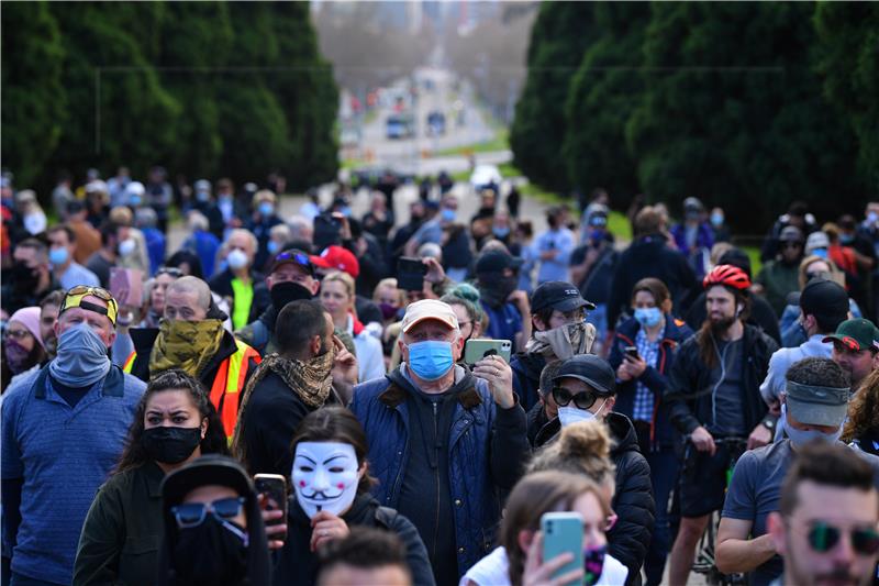 AUSTRALIA PROTESTS FREEDOM DAY