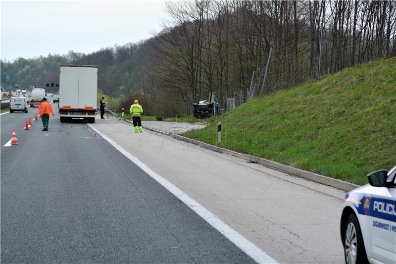 Ugašen požar teretnih vozila kod odmorišta Ježevo na autocesti A3