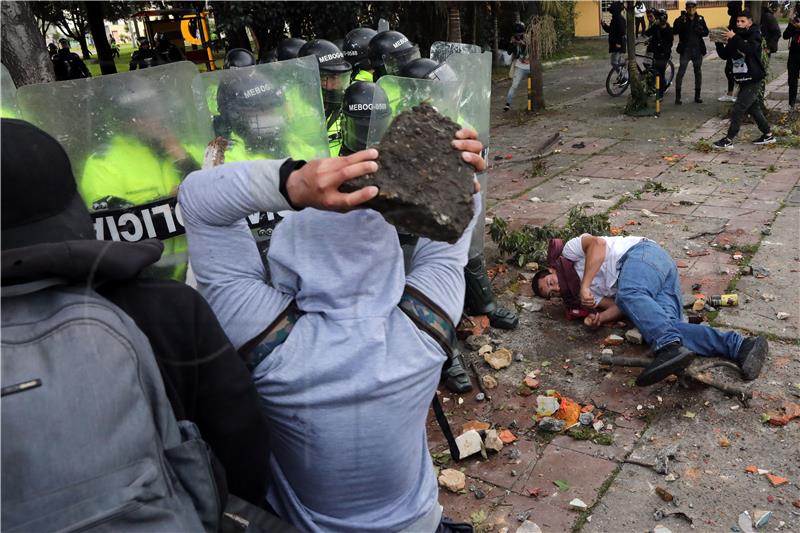 COLOMBIA PROTEST POLICE KILLING