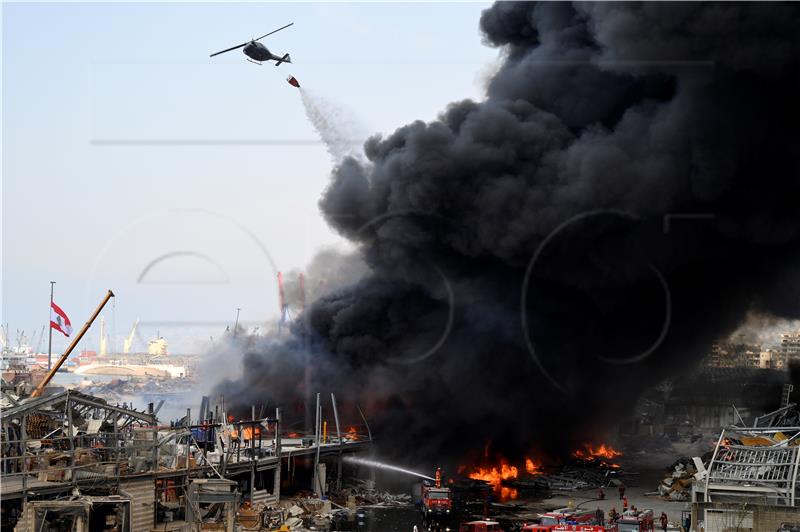 LEBANON BEIRUT PORT FIRE