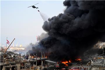 LEBANON BEIRUT PORT FIRE