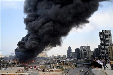 LEBANON BEIRUT PORT FIRE