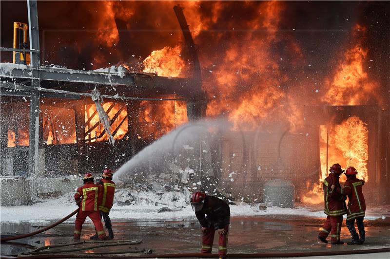 LEBANON BEIRUT PORT FIRE