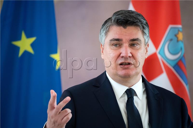 Croatian President Zoran Milanovic in Berlin