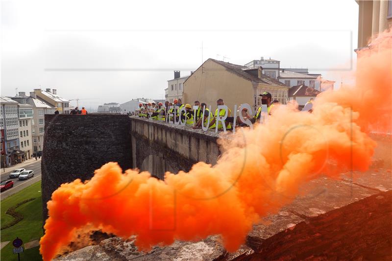 SPAIN ALCOA WORKERS PROTEST