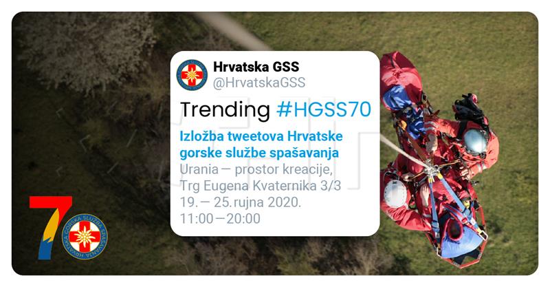 Croatian Mountain Rescue Service sets up first exhibition of tweets in Croatia