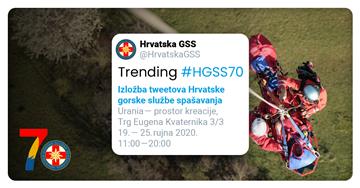 Croatian Mountain Rescue Service sets up first exhibition of tweets in Croatia