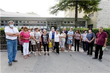 Konferencija za medije Vjerovnika, radnika hotela Marjan u Splitu