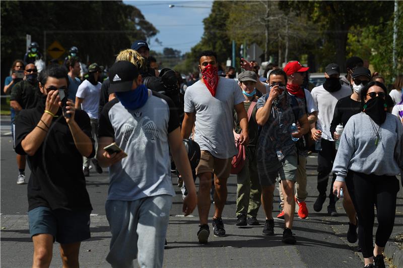 AUSTRALIA PANDEMIC CORONAVIRUS ANTI-LOCKDOWN PROTEST