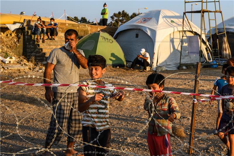 GREECE MIGRATION REFUGEES MORIA CAMP FIRE AFTERMATH